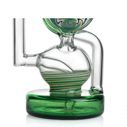 8 Inches Recycler Dab Rig With American Northstar Glass Rod & Quartz Banger with Cap