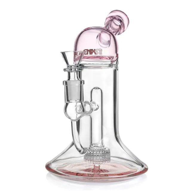 Glass Bubbler with Matrix Perc 8-Inches