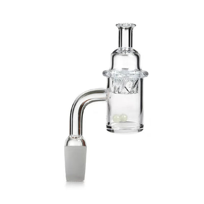 Quartz Banger with Helix Function Cap 14mm Male 14mm Female