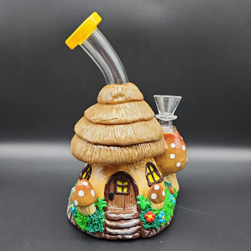 7-Inches Mushroom House Bong