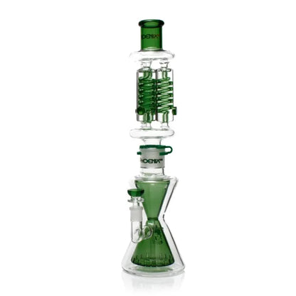 18 Inches Glycerin Bong with Triple Freezable Coil