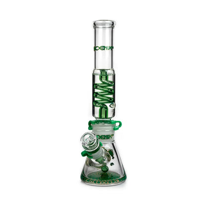 Beaker Bong 7mm Thick Freezable Coil 12 Inches