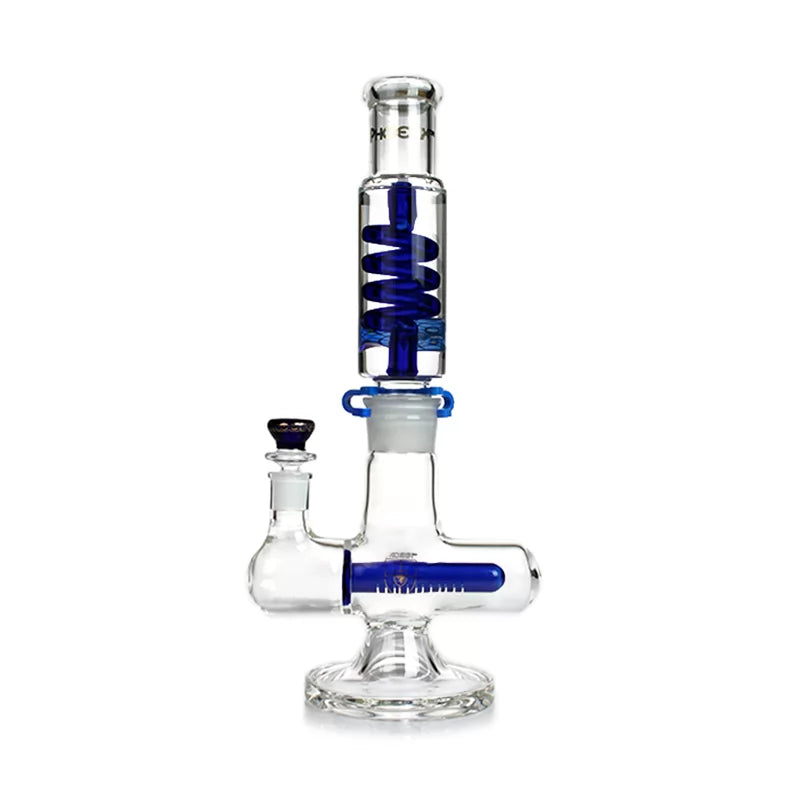 Freezable Coil Bong with Inline Perc 14 Inches