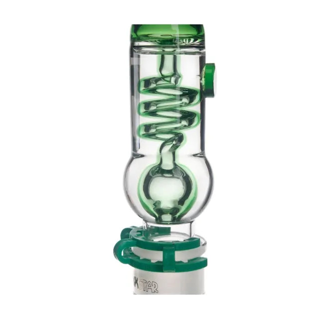 Freezable Coil Bong with Double Matrix Perc 16 Inches