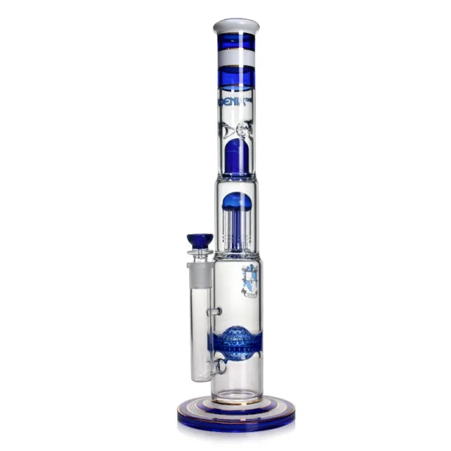 Percolator Bong With Sphere Honeycomb Perk & 8 Arms Perc & Dome Percolator & Ice Catcher 18 Inches