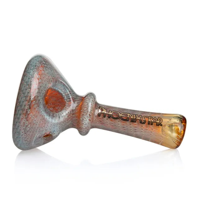 Bubble Trap Hand Pipe With Silver Fumed 3.5 Inches