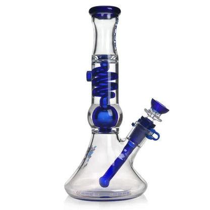 Beaker Bong with Glycerin Coil 11 inches