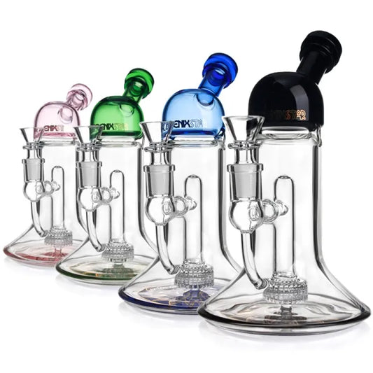 Glass Bubbler with Matrix Perc 8-Inches