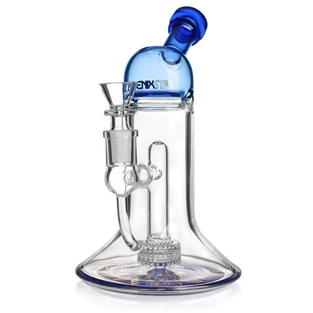 Glass Bubbler with Matrix Perc 8-Inches