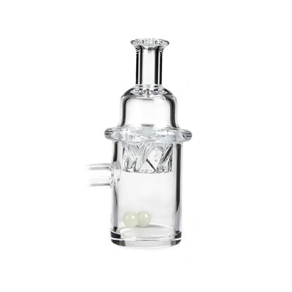 Quartz Banger with Helix Function Cap 14mm Male 14mm Female